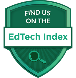 Logo for "Find us on the EdTech Index"
